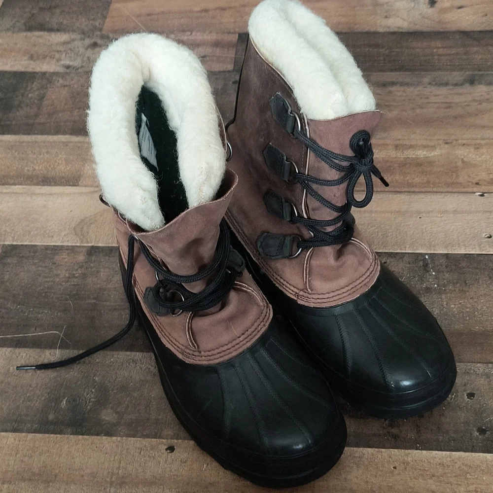 Sorel Kaufman Bighorn Insulated Winter Snow Boots Sz 10 Men